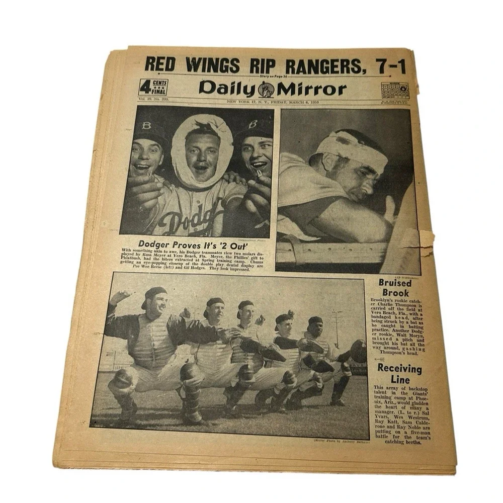 STALIN DEAD Daily Mirror Newspaper Friday March 6th 1953 New York Paper RARE